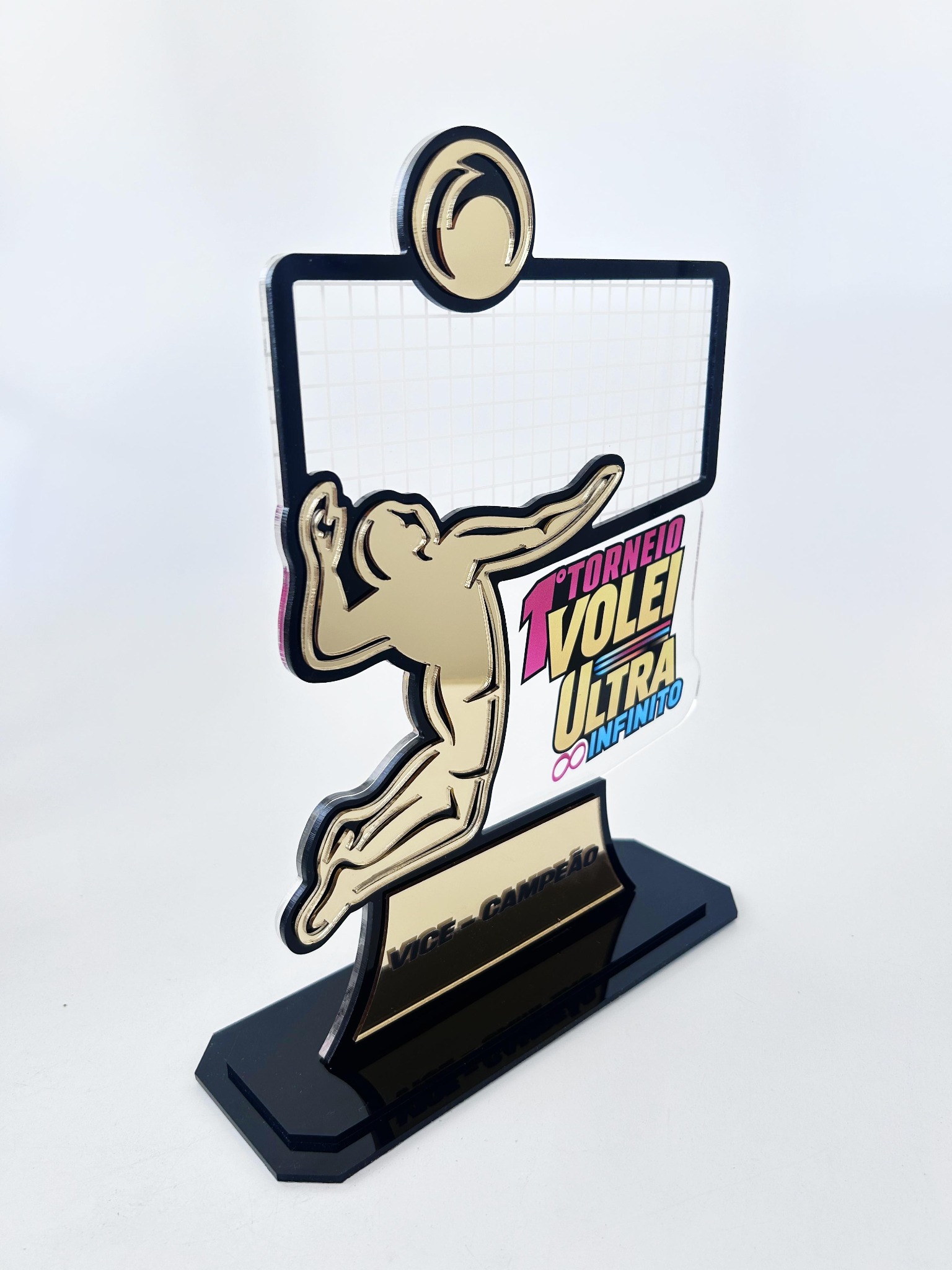 Troféu esportivo de vôlei