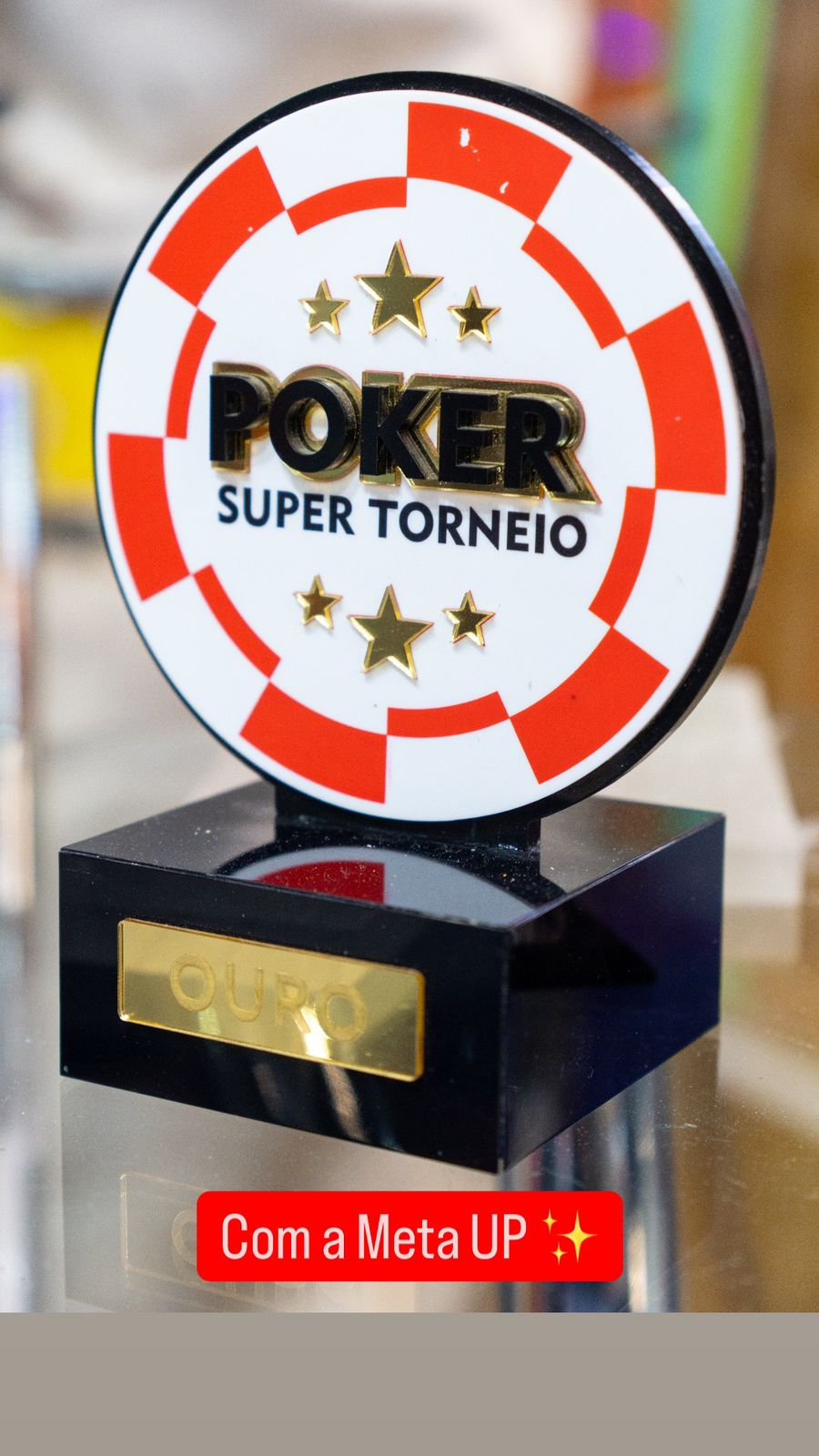 Troféu temático de pôquer